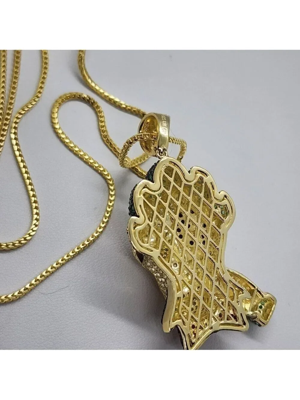 Brand New Sterling Silver 925 Joker w/ Playing Card Necklace